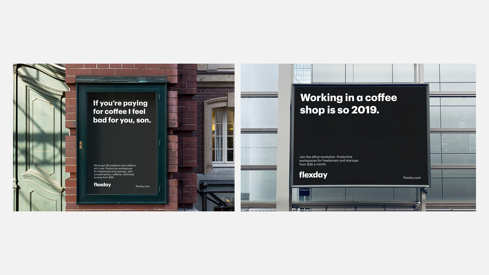 Billboard advertising for flexday